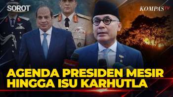 Menlu Beberkan Agenda Presiden Mesir dengan Prabowo hingga Jawab Isu Karhutla