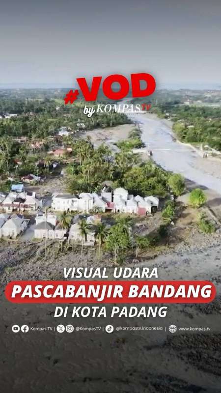 Visual Udara Pascabanjir Bandang Di Kota Padang, Sumatera Barat