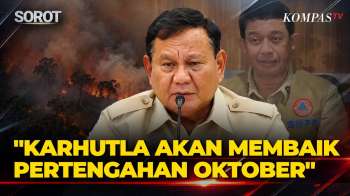 Kepala BNPB Lapor Prabowo: Karhutla Akan Membaik Pada Pertengahan Oktober Hingga November
