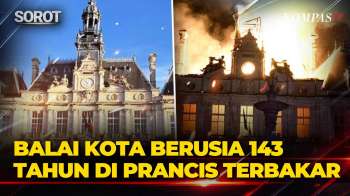Penampakan Balai Kota Berusia 143 Tahun Di Prancis Hangus Terbakar