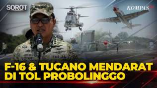 full-tni-au-uji-coba-pendaratan-pesawat-tempur-f-16-super-tucano-di-tol-probolinggo