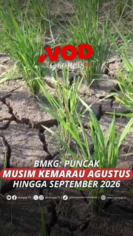 BMKG: PUNCAK MUSIM KEMARAU AGUSTUS HINGGA SEPTEMBER 2026