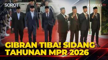 Detik-Detik Wapres Gibran Tiba Hadiri Sidang Tahunan MPR 2026
