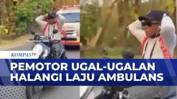 Aksi Pengendara Motor Ugal-Ugalan Hingga Halangi Laju Ambulans | BERITA UTAMA