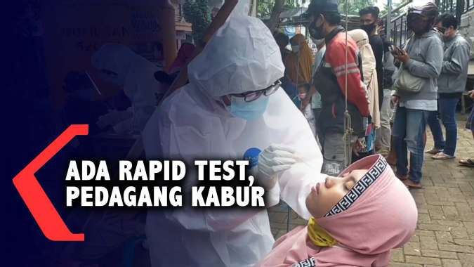 Rapid Test Digelar Mendadak, Pedagang Pasar Tradisional Kabur