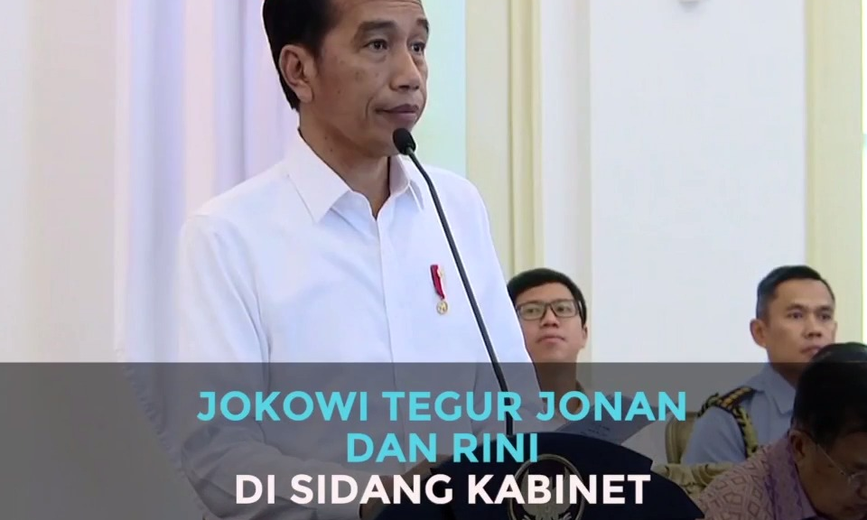 Jokowi Tegur Jonan dan Rini di Sidang Kabinet - Kompas TV