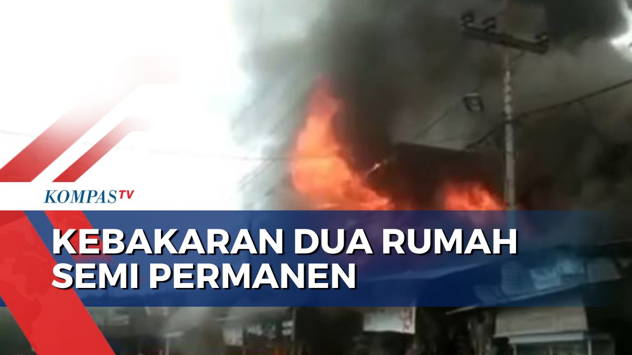 Kebakaran Hanguskan 2 Rumah Semi Permanen di Kota Gunungsitoli Sumut