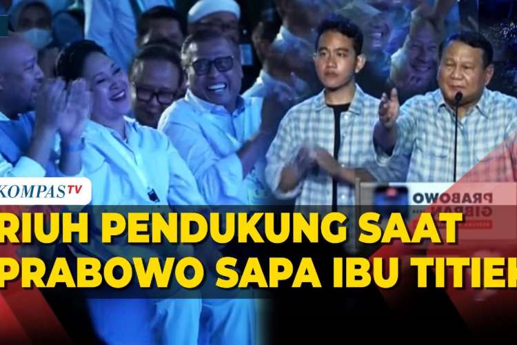 Video: Gemuruh Pendukung Saat Prabowo Sapa Titiek Soeharto di Istora ...