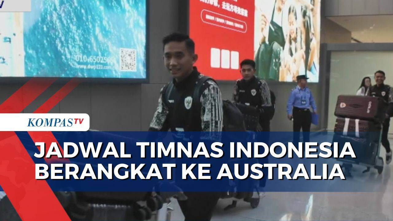 インドネシアナショナルチームの選手はオーストラリアに向けて出発