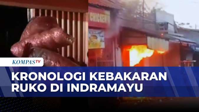 Ruko di Indramayu Ludes Terbakar, Diduga Akibat Korsleting Listrik | KOMPAS PAGI
