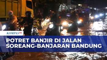 Hujan Deras Picu Banjir Di Jalan Soreang-Banjaran Bandung, Motor Nekat Berujung Mogok | SAPA PAGI