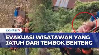 Ngilu! Wisatawan Jatuh Dari Tembok Benteng Setinggi 6 Meter Saat Berswafoto | KOMPAS PETANG