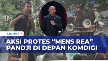 Protes Materi Mens Rea Pandji Pragiwaksono, Pemuda NU & Muhammadiyah Demo Di Kantor Komdigi