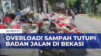Overload, Tumpukan Sampah Penuhi Jalan Kaliabang Ilir Bekasi: 3 Bulan Tidak Diangkut!