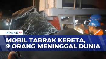 Laka Maut Mobil Tertabrak Kereta Api Di Tebing Tinggi, Sembilan Orang Meninggal Dunia | KOMPAS SIANG
