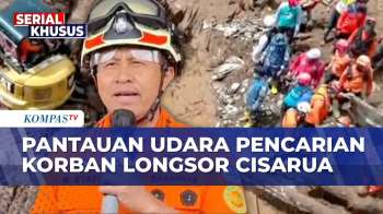 Pantauan Udara Proses Pencarian Korban Longsor Cisarua Bandung Barat, Belasan Drone Dikerahkan