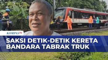 Saksi Mata Ceritakan Kronologi Kereta Bandara Tabrak Truk Hingga Anjlok Di Tangerang