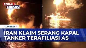 Penampakan Ledakan Beruntun Kapal Tanker Terafiliasi AS Di Perairan Utara Teluk Arab | KOMPAS MALAM