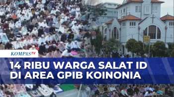 14 Ribu Jemaah Salat Idulfitri Di Area GPIB Koiononia, Jadi Tradisi Sejak 30 Tahun Lalu