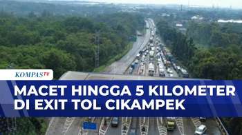 Dampak One Way Tol Cipali, Exit Tol Cikampek Alami Macet Hingga 5 Kilometer | KOMPAS PETANG