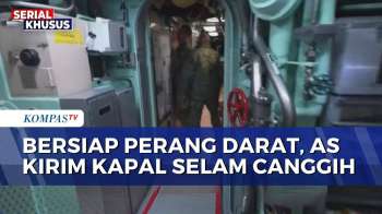 Bersiap Perang Darat, AS Kirim Kapal Selam Paling Canggih Dilengkapi 150 Awal Kapal | KOMPAS PETANG
