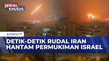 Sirine Meraung! Detik-Detik Rudal Iran Hantam Permukiman di Israel