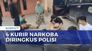 Polisi Tangkap 4 Kurir Narkoba Asal Pontianak, Ganja Hingga Ekstasi Diamankan | BORGOL