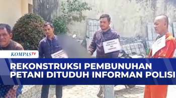 Polda Sumsel Gelar Rekonstruksi Pembunuhan Petani yang Dituduh Informan Polisi | BORGOL