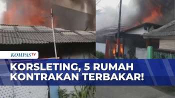 Lima Kontrakan di Ciracas Ludes Terbakar Diduga Akibat Korsleting | BERUT