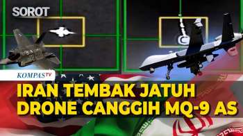 Iran Tembak Jatuh Drone Canggih MQ-9 AS! Jet Tempur F-35 Ikut Ditembaki