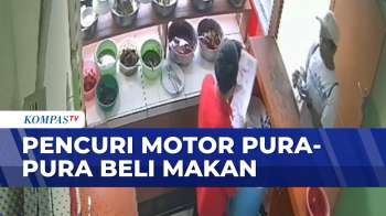 Detik-Detik Komplotan Pencuri Motor Pura-Pura Beli Makan | BORGOL