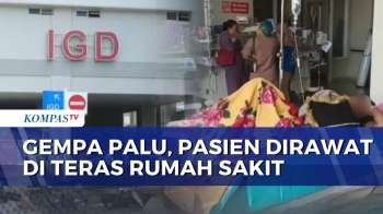 Gempa M 6,7 Guncang Palu, Plafon Auditorium Untad Roboh Hingga Pasien Dirawat Di Teras RS