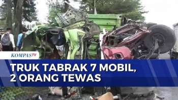 Mengerikan! Kecelakaan Truk Tabrak 7 Mobil Di Deli Serdang, 2 Orang Tewas | KOMPAS PETANG