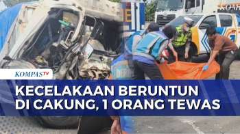 Kecelakaan Beruntun 6 Kendaraan di Tol JORR Cakung, Sopir Truk Kontainer Tewas | KOMPAS PETANG