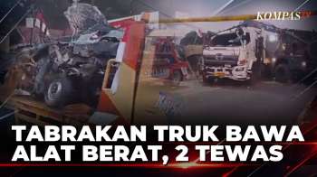 Kecelakaan Maut Truk Pembawa Alat Berat Beko dengan Mobil Pikap di Cianjur, 2 Orang Tewas