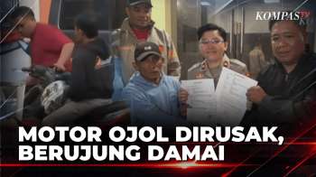 Motor Ojol yang Dirusak Pengemudi Mobil di Jaksel Berujung Damai | KOMPAS PETANG