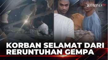 Satu Keluarga Selamat Tertimpa Reruntuhan Rumah yang Hancur Pascagempa | SAPA MALAM