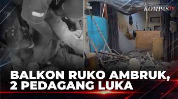 Balkon Ruko di Bekasi Tiba-Tiba Ambruk, 2 Pedagang Terluka Tertimpa Reruntuhan | BERITA UTAMA
