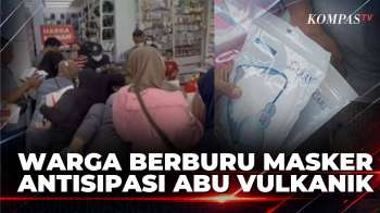 Abu Vulkanik Gunung Anak Krakatau Menyebar, Warga Berburu Masker | KOMPAS SIANG