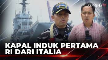Visual Kapal Induk Giuseppe Garibaldi Pertama Indonesia Dari Italia Sudah Tiba | KOMPAS PETANG