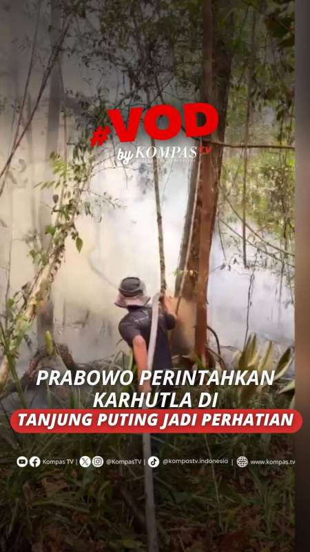 Prabowo Perintahkan Penanganan Karhutla Di TN Tanjung Puting Jadi Perhatian Khusus