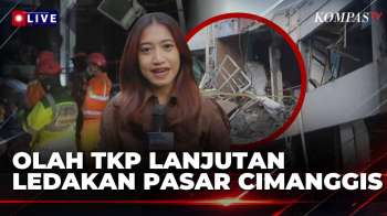 Olah TKP Lanjutan Ledakan Pasar Cimanggis, Polisi Temukan Tabung Gas Etilen 52 Kg | KOMPAS PAGI