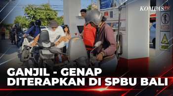 Ganjil Genap Diterapkan Di SPBU Gianyar, Antrean BBM Masih Mengular Hingga 3 Jam | KOMPAS PETANG