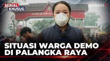 Update! Situasi Demo Karhutla Di Palangka Raya, Massa Tuntut Penetapan Status Bencana Nasional