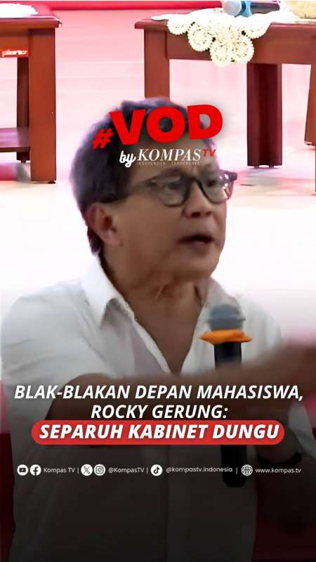 Menohok! Rocky Gerung Blak-blakan Depan Mahasiswa Bicara soal Kabinet