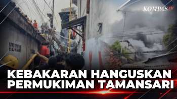 Kebakaran Di Tamansari Jakarta, 22 Mobil Damkar Dikerahkan Padamkan Api Yang Meluas | KOMPAS PETANG