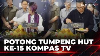 Potong Tumpeng HUT Ke-15 Kompas TV, Simbol Memasuki Usia 15 Tahun