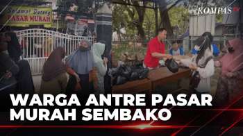Pasar Murah di Pekalongan, Paket Sembako Dijual Rp40 Ribu untuk Warga | KOMPAS SIANG