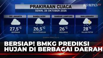 Bersiap! BMKG Prediksi Hujan Di Sejumlah Wilayah Indonesia Pada Senin (26/10) | KOMPAS MALAM