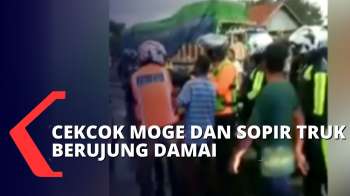 Rombongan Moge Tak Diberi Kesempatan Menyalip Picu Cekcok dengan Sopir Truk di Jalur Pantura!